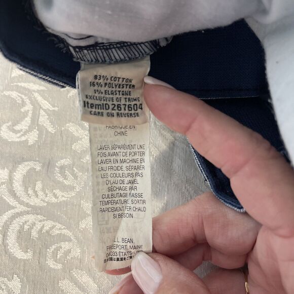 L.L. Bean Jeans Womens 18 Petite Blue High Rise‎ Straight Classic Fit MedWash - Picture 6 of 8